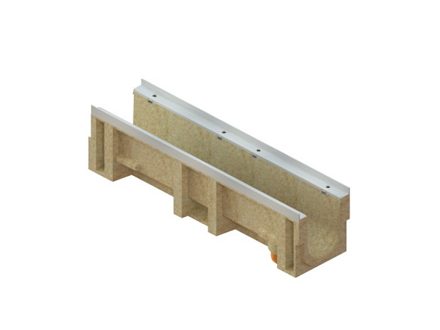 Лоток водоотводный CompoMax DN160 полимербетонный кл.E,F, рис. 2