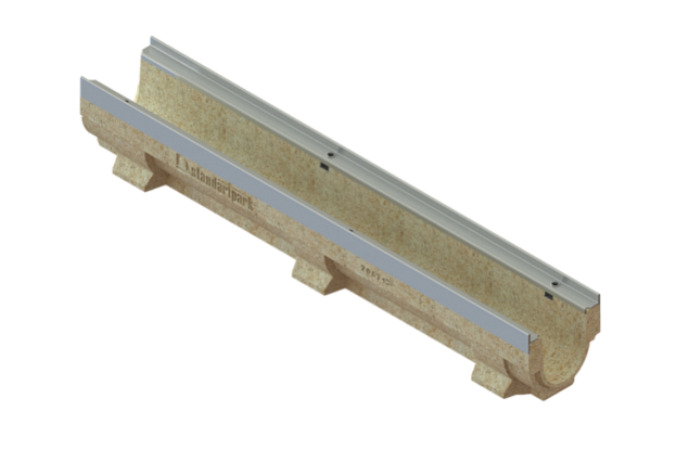 Лоток водоотводный полимербетонный CompoMax Drive DN100 h160, рис. 3