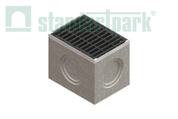 Дождеприемник BetoMax бетонный со стальной насадкой с защелкой с решеткой щелевой чугунной дорожной ВЧДЗ5 кл.Е (к-т) - Стандартпарк, рис. 3