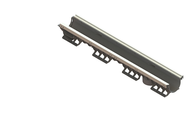 Лоток водоотводный пластиковый PolyMax Basic DN100 h120 стандартный борт, рис. 3