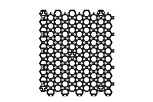 Решетка газонная пластиковая черная "Hexarm" (гексарм)