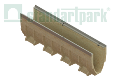 Лотки водоотводные полимербетонные CompoMax Drive DN150 каскадом h210-320 под решетки кл.С1