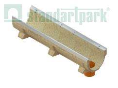 Лоток водоотводный CompoMax Drive полимербетонный усиленный DN200 H210, рис. 2