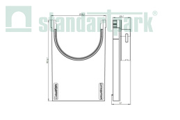 Купить Переходник PolyMax пластиковый для лотков водоотводных пластиковых 8020-М/8080-М по выгодной цене Переходник PolyMax пластиковый для лотков водоотводных пластиковых 8020-М/8080-М - Стандартпарк, рис. 2