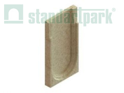 Заглушка торцевая полимербетонная для блока монолитного конечная 67219-К - Стандартпарк, рис. 1