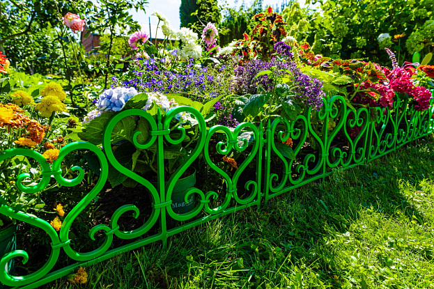 Садовое ограждение «Ажурное» (цвет зеленый), рис. 2