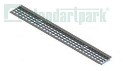 Решетка водоприемная Basic DN100 ячеистая стальная "горячий цинк" кл. А15 - Стандартпарк1