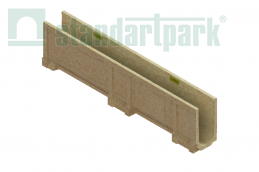 Купить Лоток водоотводный полимербетонный CompoMax Basic DN100 h250 по выгодной цене Лоток водоотводный полимербетонный CompoMax Basic DN100 h250 - Стандартпарк, рис. 1