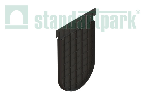 Заглушка глухая пластиковая сборная для лотков PolyMax серии Basic DN300 - Standartparkчспмчв, рис. 1
