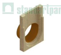 Заглушка торцевая полимербетонная для блока монолитного с водоотводом 67219-5-09 - Стандартпарк, рис. 1