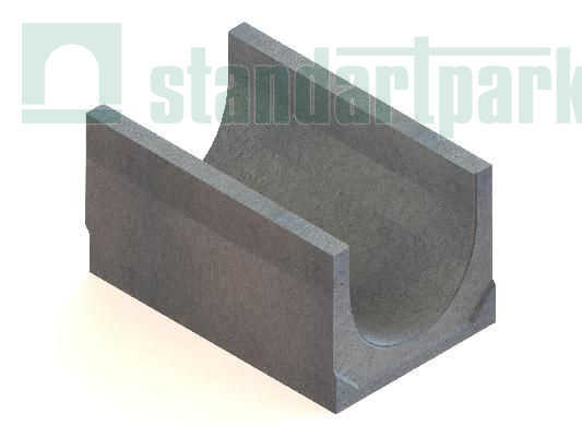 Лотки водоотводные бетонные BetoMax DN500 уклонные h395-775 - Standartparkчспмчв, рис. 1