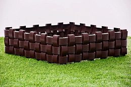 Стандартпарк предлагает Садовое ограждение «Плетёнка» (цвет коричневый), рис. 4