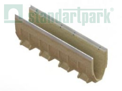 Лоток водоотводный CompoMax Drive DN150 H21 полимербетонный усиленный кл.С, D, Е1