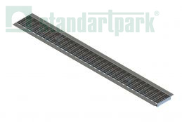 Решетка водоприемная Basic DN100 стальная оцинкованная ячеистая кл. А15 - Стандартпарк1