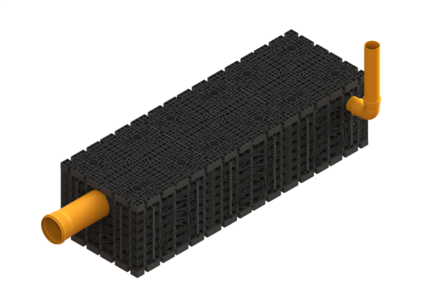 Дренажный тоннель RainBricks 900л, рис. 1
