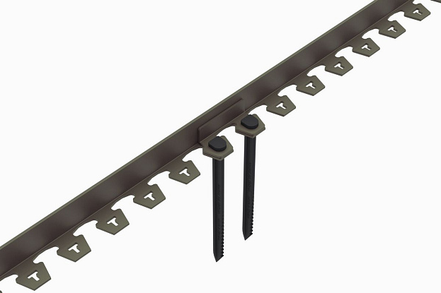 Бордюр пластиковый "New Fix Roll" H38 (комплект) коричневый, рис. 2