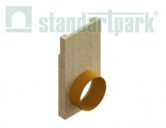 Заглушка торцевая полимербетонная для блока монолитного с водоотводом 67219-09 - Стандартпарк, рис. 1