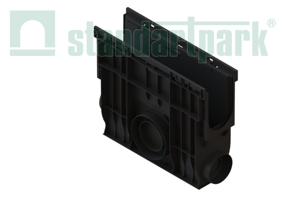 Пескоуловитель PolyMax Basic DN100 h415 высокий борт - Standartparkчспмчв, рис. 1