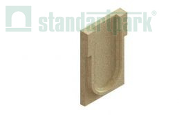 Заглушка торцевая полимербетонная для блока монолитного начальная 67019-Н - Стандартпарк, рис. 1