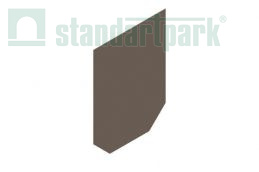 Заглушка торцевая стальная для лотка водоотводного бетонного 6171-6Б/20 - Стандартпарк1