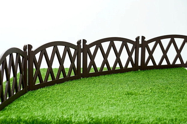 Садовое ограждение «Арка» (цвет коричневый), рис. 2