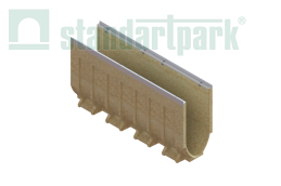 Лотки водоотводные полимербетонные CompoMax Drive DN200 каскадом h415-610 под решетки кл.D, Е, рис. 1