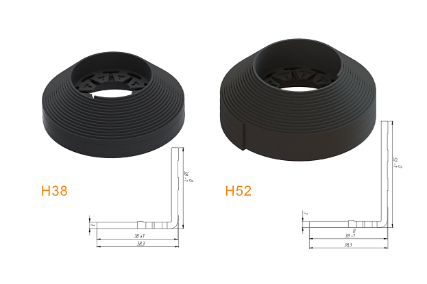 Купить Бордюр пластиковый "New Fix Roll" H52 (комплект) черный по выгодной цене Бордюр пластиковый "New Fix Roll" H52 (комплект) черный, рис. 3