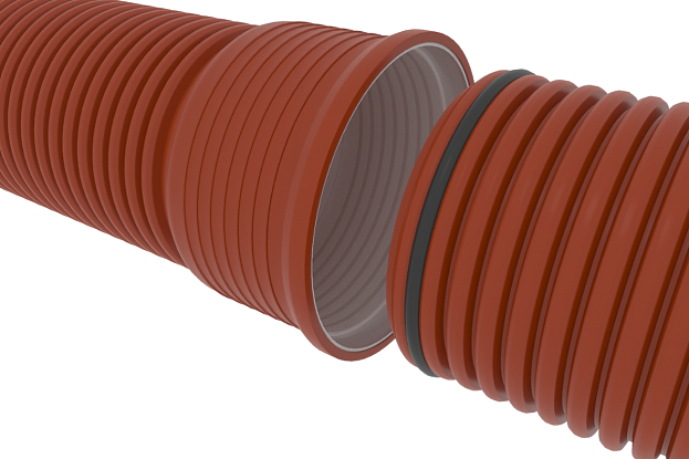Труба гофрированная двухслойная SN6, рис. 2