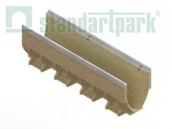 Лоток водоотводный CompoMax Drive полимербетонный V-образный DN200 H310 кл.С 75076V1