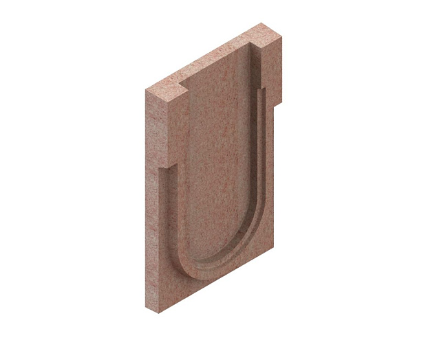 Торцевая заглушка полимербетонная для блока монолитного начальная 67019-5Н, рис. 2