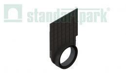 Заглушка пластиковая с отводом для лотков PolyMax серии Basic DN300 - Стандартпарк1