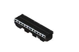 Лоток водоотводный пластиковый PolyMax Drive DN200 h217 с решеткой щелевой чугунной ВЧ кл.D400 (к-т), рис. 2