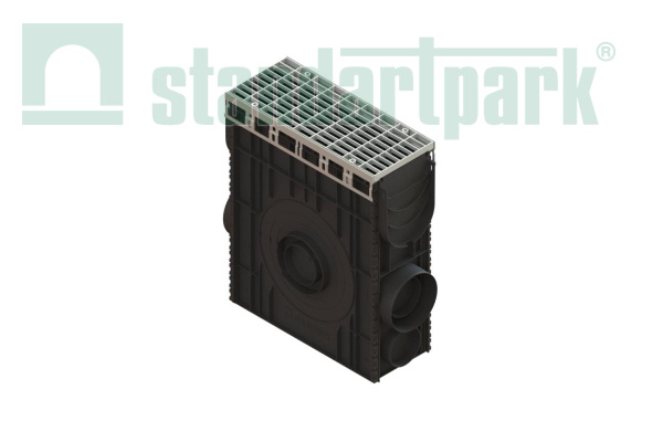 Пескоуловитель PolyMax Drive DN 150 H600 с решеткой ячеистой кл.А15 (к-т) - Стандартпарк, рис. 1