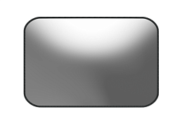 Зеркало для помещений прямоугольное на гибком кронштейне, рис. 2