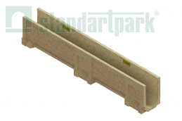 Купить Лоток водоотводный полимербетонный CompoMax Basic DN100 h200 по выгодной цене Лоток водоотводный полимербетонный CompoMax Basic DN100 h200 - Стандартпарк, рис. 1