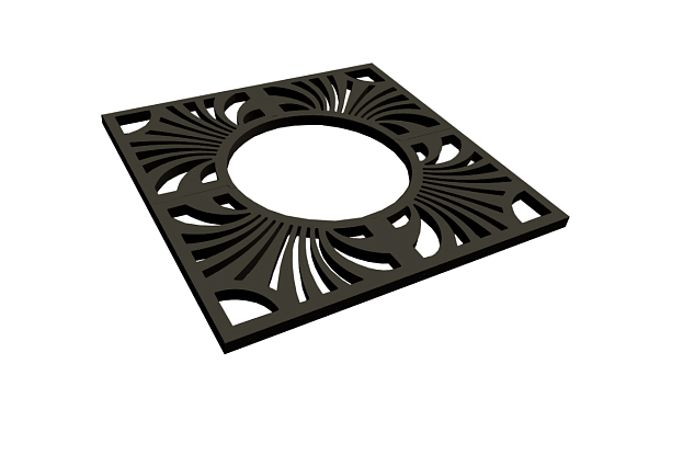 Купить Приствольная решетка композитная (черная) по выгодной цене Приствольная решетка композитная (черная), рис. 2