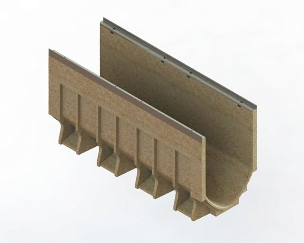 Лоток водоотводный CompoMax Drive DN300 H210-H510 V-образный с каскадом, рис. 6