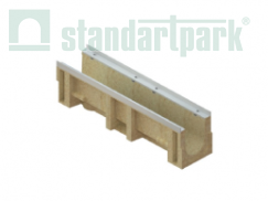 Купить Лоток водоотводный CompoMax DN160 полимербетонный кл.E,F по выгодной цене Лоток водоотводный CompoMax DN160 полимербетонный кл.E,F - Стандартпарк, рис. 1