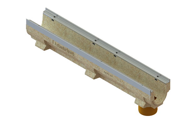 Лоток водоотводный полимербетонный CompoMax Drive DN100 h160, рис. 5