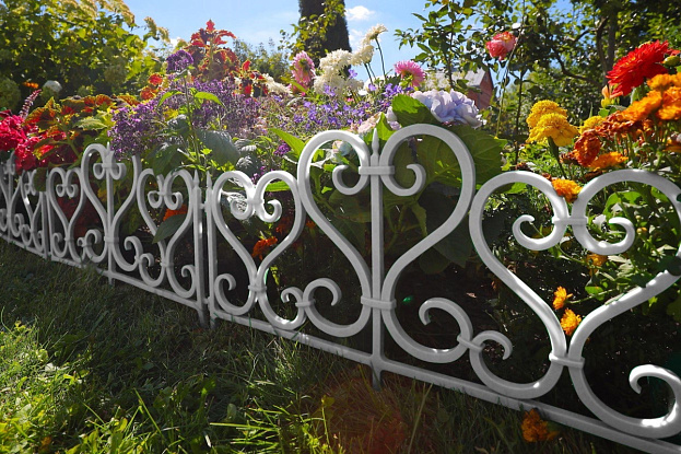 Садовое ограждение «Ажурное» (цвет белый), рис. 2