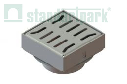 Трап водоотводной 150х150 из оцинкованной стали - Стандартпарк, рис. 1