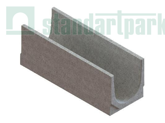 Лотки водоотводные бетонные BetoMax Drive DN300 уклонные h240-385 - Standartparkчспмчв, рис. 1