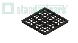 Решетка чугунная  Basic ячеистая к дождеприемнику 300x300 кл. А15 - Стандартпарк1