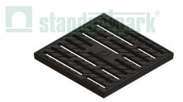 Решетка чугунная Basic щелевая к дождеприемнику 300x300  кл. А15 - Стандартпарк1