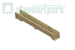 Купить Лоток водоотводный полимербетонный CompoMax Basic DN100 h125 по выгодной цене Лоток водоотводный полимербетонный CompoMax Basic DN100 h125 - Стандартпарк1