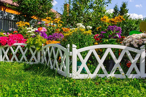 Садовое ограждение «Арка» (цвет белый), рис. 2