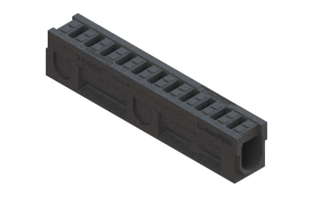 Блок монолитный водоотводный CompoMax DN100 полимербетонный кл. С 70953, рис. 3