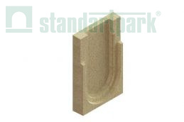 Заглушка торцевая полимербетонная для блока монолитного конечная 67019-K - Стандартпарк, рис. 1