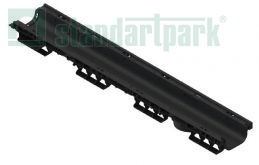 Лоток водоотводный пластиковый PolyMax Basic DN100 h80 стандартный борт - Стандартпарк, рис. 1