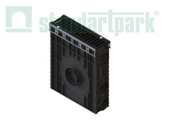 Пескоуловитель пластиковый PolyMax Drive DN100 с решеткой «щель» ВЧ кл. С250 (к-т)1